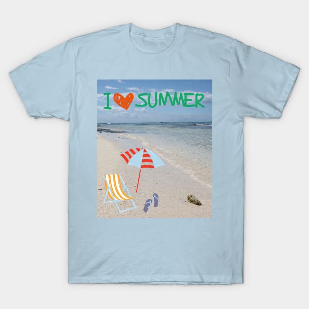 I heart Summer, I love Summer, I ❤ Summer T-Shirt by Christine aka stine1